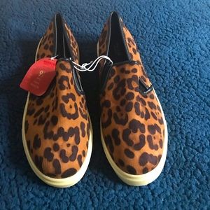Mossimo leopard print slip on sneakers
